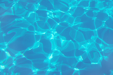 water in swimming pool rippled water detail background