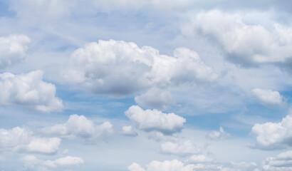 sky, white fluffy clouds, byight light, beautiful, freedom