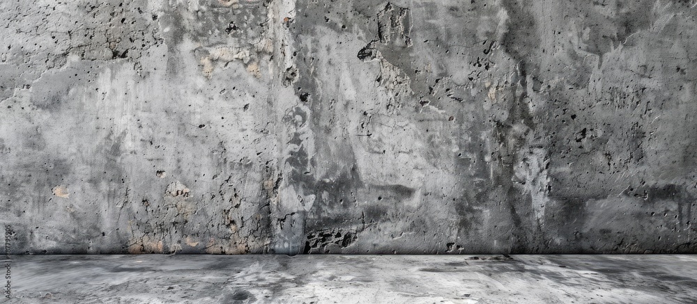 Aufkleber Grey cement wall surface providing an abstract texture ideal for design with copy space image