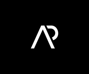 AP letter simple clean logo