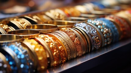 Indian Punjabi pre wedding choora chura ceremony bride's bangles close up  