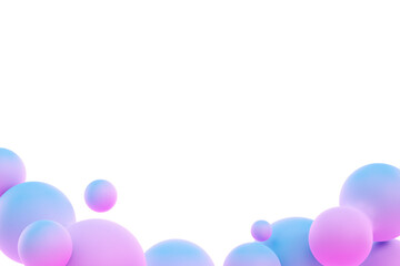 PNG gradient liquid fluid border, transparent background