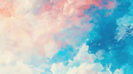 Obraz premium Bright summer sky with white fragments fascinating pattern lovely backdrop vibrant hues