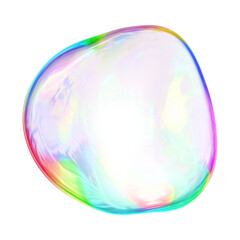 Gradient bubble png geometric shape, transparent background