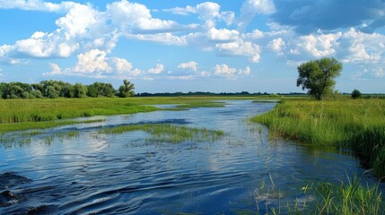 Explain the importance of wetland ecosystems in flood control.