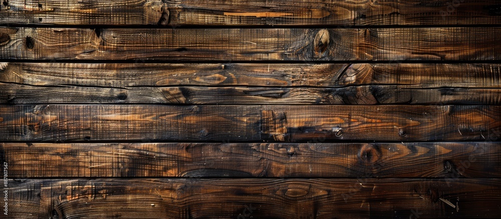 Aufkleber horizontal wooden planks forming a textured background with natural patterns providing copy space im