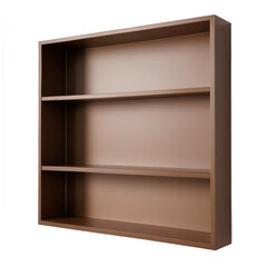 Modern minimalist bookshelf in warm tones