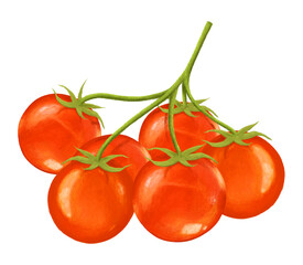 Tomato vegetable png sticker, healthy food, transparent background