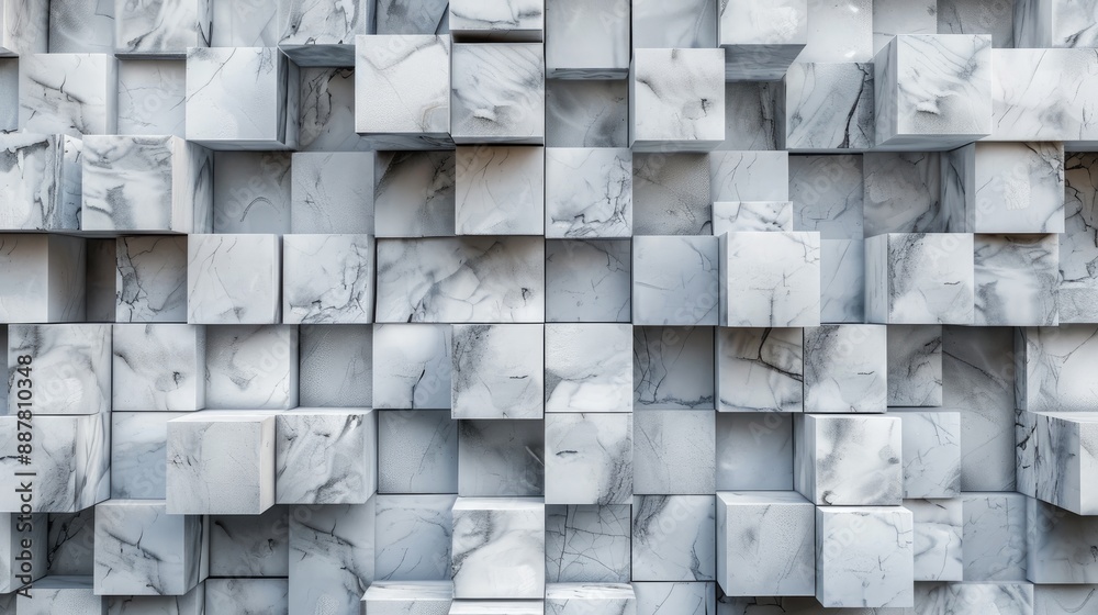 Poster background made of marble blocks
