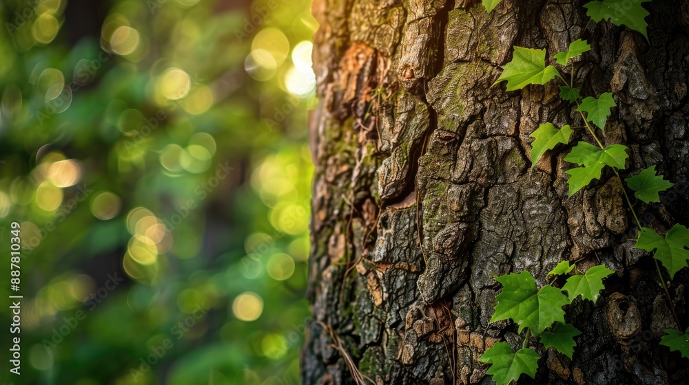 Poster Background of a tree trunk