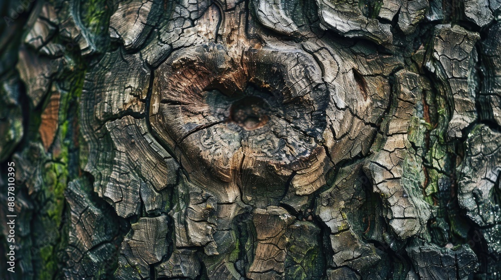 Poster Background of a tree trunk