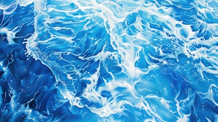 Background of blue water