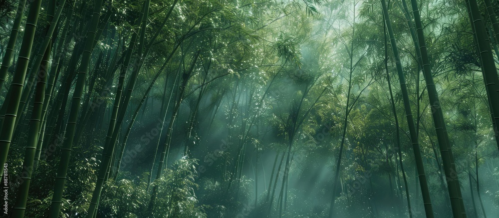 Poster izu s shuzenji features a mesmerizing bamboo forest creating a picturesque backdrop showcasing its b