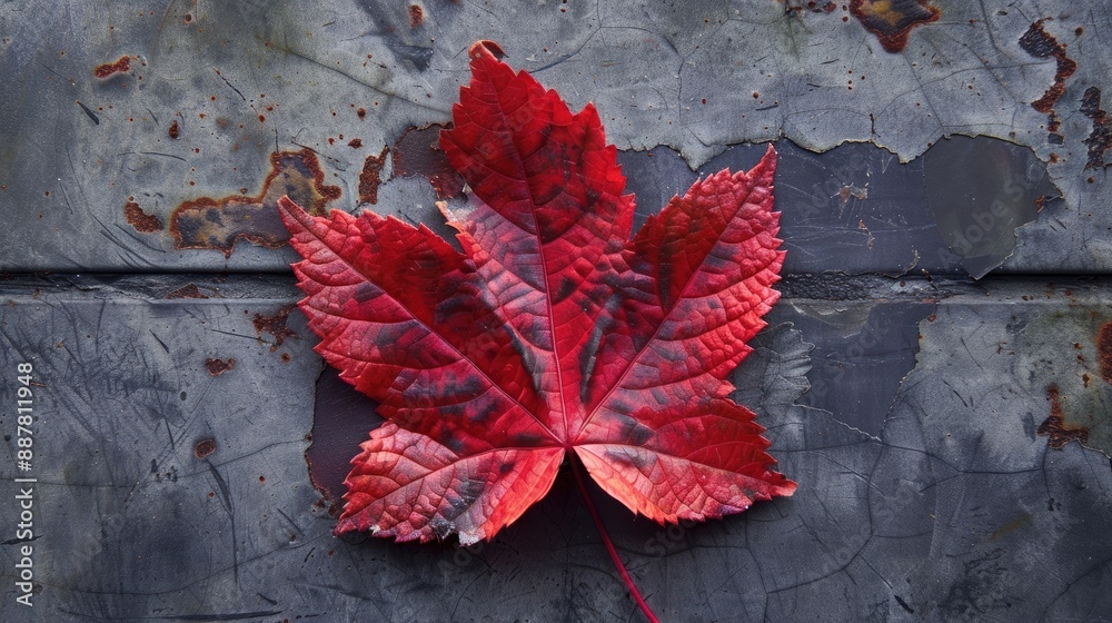 Wall mural part i leaf component in card format