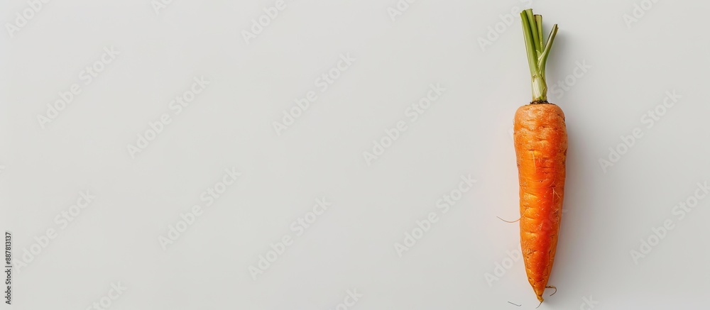 Aufkleber Carrot placed with a white background providing copy space image