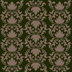 seamless damask pattern, background, seamless pattern.