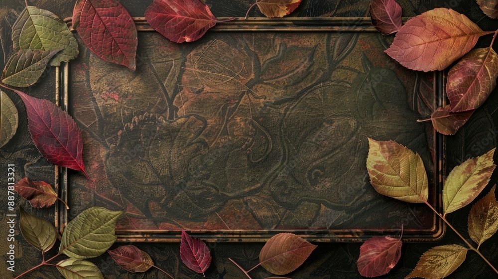 Wall mural part i leaf component in card format