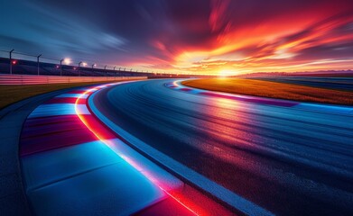 Race Track at Sunset