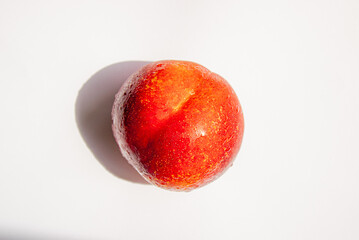 red apple in water