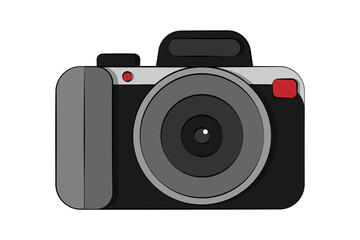 Vector illustration of camera on transparent background