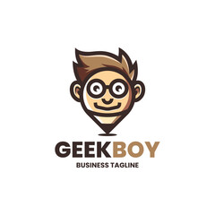 creative geek logo vector