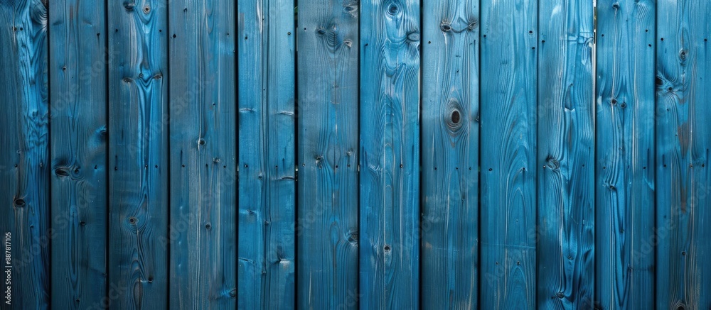 Aufkleber vertical blue wood panel with copy space image for background texture