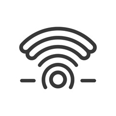 Abstract Wifi Signal with Circular Core Icon