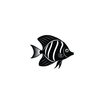 recommend clip art: butterfly fish silhouette vector