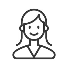 Obraz premium cv minimalist line art icon logo symbol icon black color only