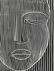 Obraz elegancka twarz