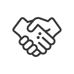 Fototapeta premium deal minimalist line art icon logo symbol icon black color only