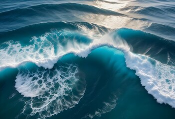 Beautiful beach scenery, high angle view of the sea