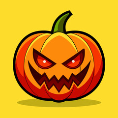 Pumpkin vector art illustration