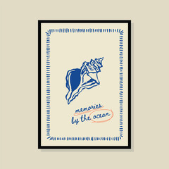 La Dolce Vita hand drawn vector illustration in a poster frame. Art for poster design, postcards, branding, logo design, background.