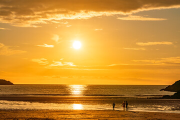 sunset at Cemaes Bay Ilse of Anglesey