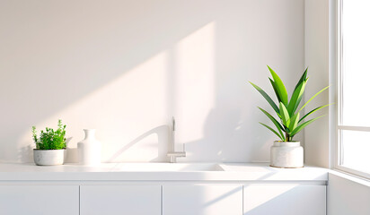 Fototapeta premium Pristine Kitchen in Natural Light