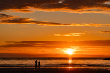 sunset at Cemaes Bay Ilse of Anglesey