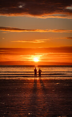 Fototapeta premium sunset at Cemaes Bay Ilse of Anglesey