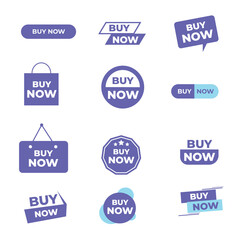 buy now buttons with gradient for web sites and social pages.