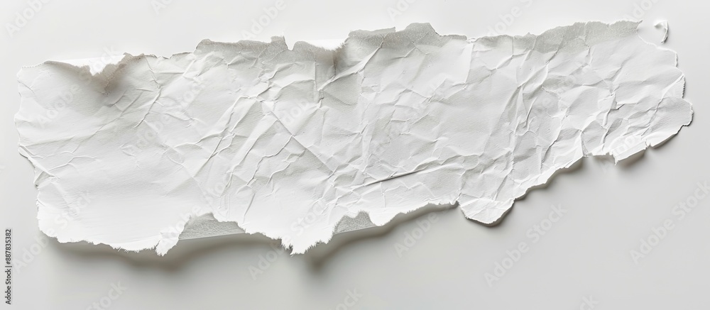 Aufkleber white paper showing torn edges suitable for advertisement with copy space image