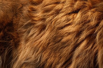 Naklejka premium Closeup of Brown Fur Texture