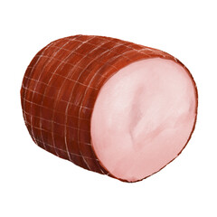 PNG Ham slices, butchery fresh meat illustration, transparent background