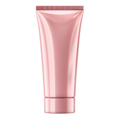 Pink Cosmetic Tube for Skincare Products , transparent background