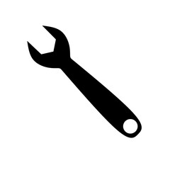 Wrench icon vector in flat design