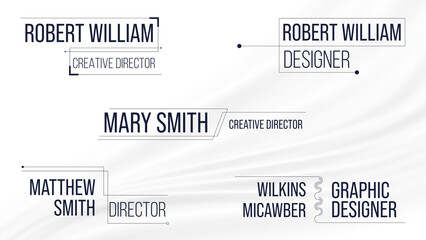 Clean Minimal Lower Thirds