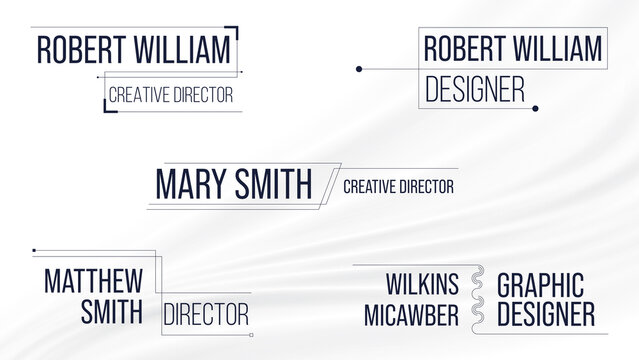 Clean Minimal Lower Thirds