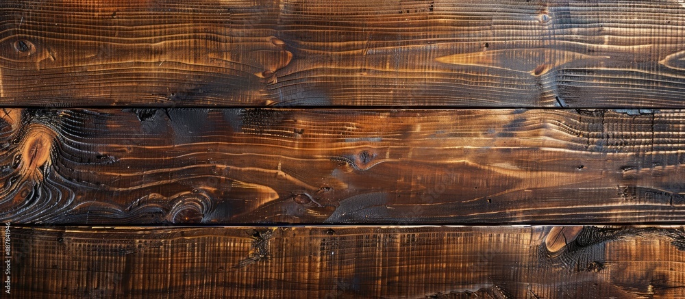Aufkleber Background with a texture of brown wood ideal for adding text to the copy space image