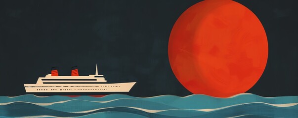 In this mesmerizing Art Deco poster