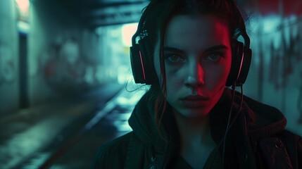 Generative AI, Neon Goddess: Cyberpunk Aesthetic Inspiration