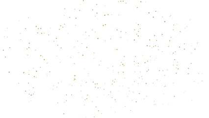 The shining gold dust, confetti with reflections.Festive background with gold glitter and confetti for celebration.Shining gold dust texture on a transparent background. Abstract gold particles.